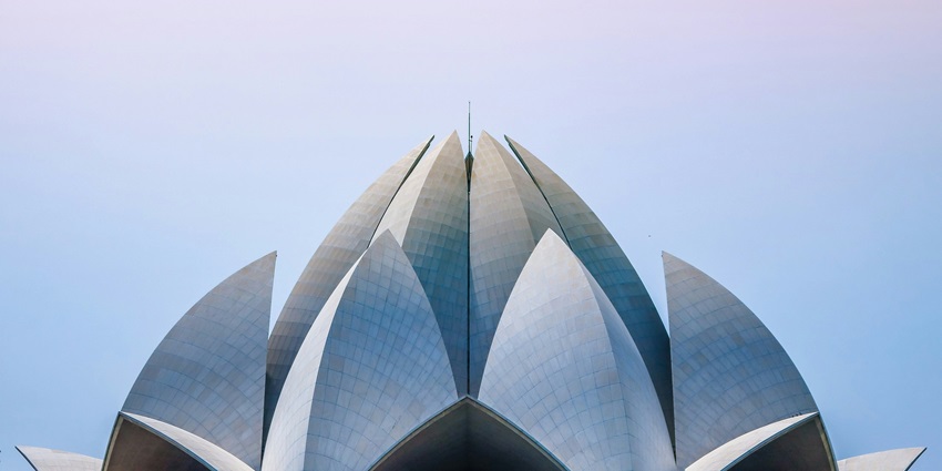 Lotus Temple is one of the best places to visit near Iskcon temple for travellers.