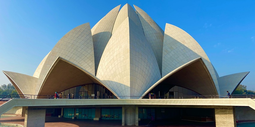 Getting to witness the Lotus Temple is one of the best things to do in Delhi in one day.