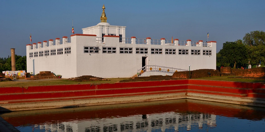 A Scenic snapshot of the birthplace of the lord Buddha in Nepal—New Year in Nepal
