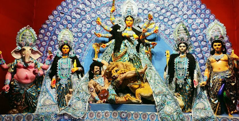 Durga Puja is one of the religious festivals of India - early summer festivals in West Bengal