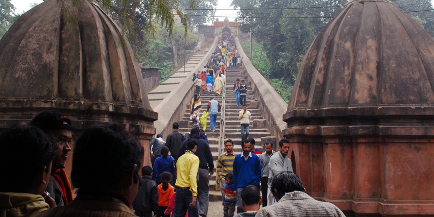 Hayagriva Madhab Mandir at Hajo, with its ancient architecture and serene surroundings.