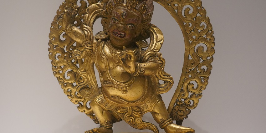 Mahakala statue at the National Museum, one of the tourist places to visit in Delhi on Monday