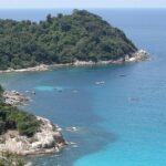 Cherish the beautiful views of Coastline of Pulau Perhentian Kesil Island in Malaysia.