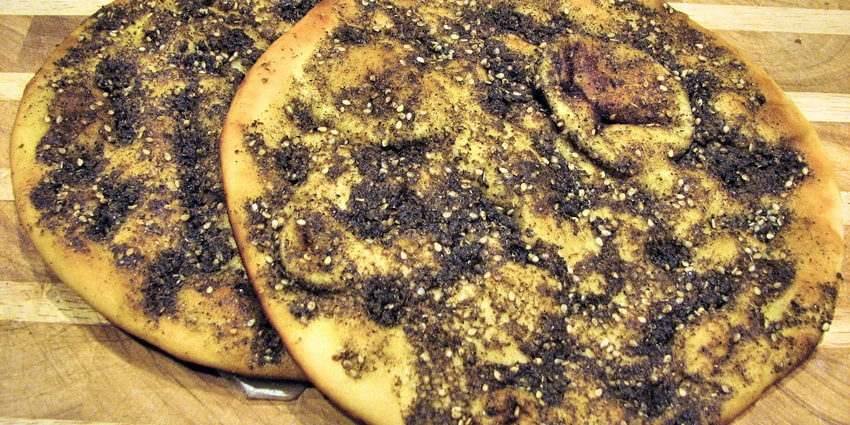 Made of bread and topped with a mix of herbs, Manakish is the best food in Dubai