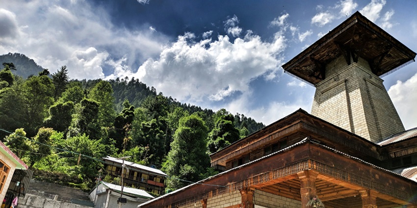 Seek blessings from Manu Temple, one of the places to visit in Manali in December.