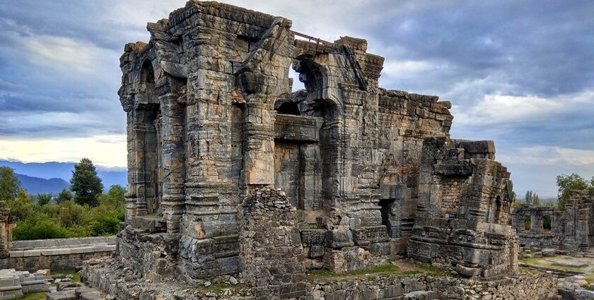 Martand Sun temple is one of the unique architecture marvel of Jammu and Kashmir