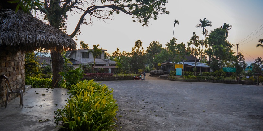Beautiful evening view of Mawlynnong Village—Offbeat places in Meghalaya, India
