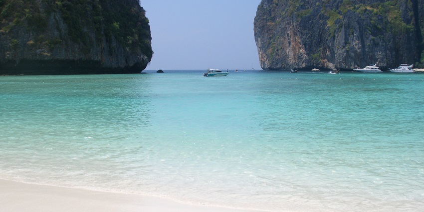 One of the most popular places for scuba diving in Phi Phi island
