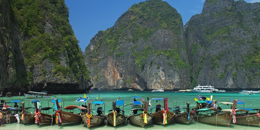 Maya Bay has beautiful coral reefs and marine life, making it a major attraction.