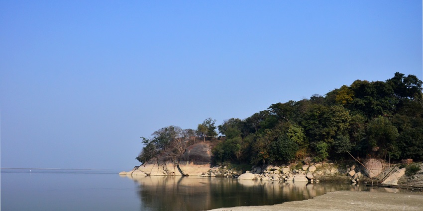 Sit back and relax at the pristine Brahmaputra riverside near Mayong, Assam, India.