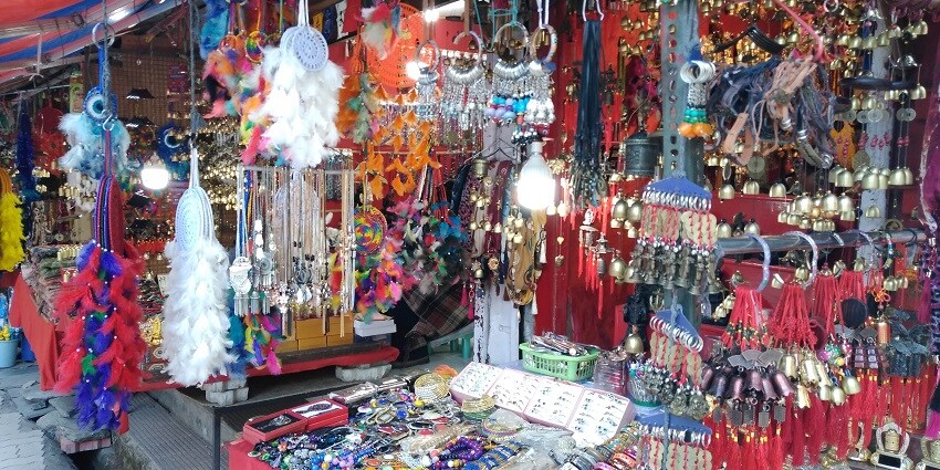 Beautiful snap of the McLeod Ganj market which is on the way to Wildlife sanctuary