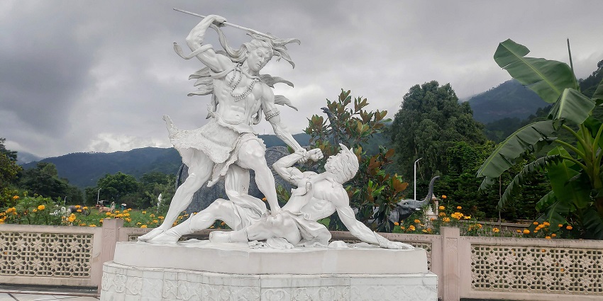 Image of Shiva tandav statue in Mohan Shakti Heritage Park - places to visit near Solan, Himachal