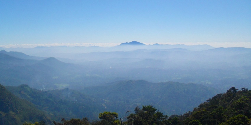 The Morning view of idyllic Moon Plains, a panoramic place to visit in Nuwara Eliya.