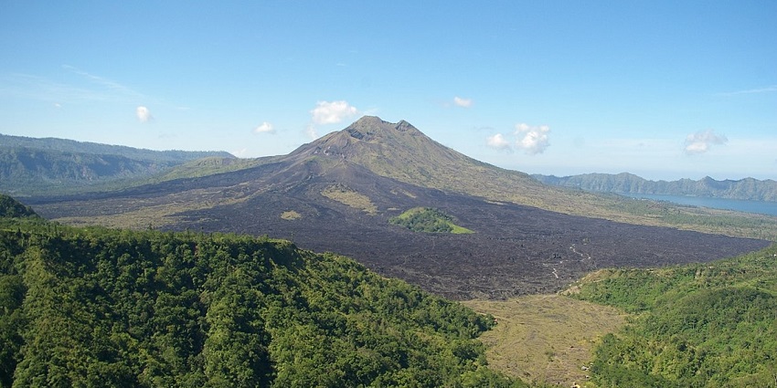 The famous Mount Batur captured while enjoying jungle safari in Bali