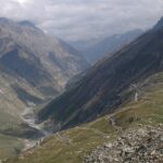 A scenic of the valley from Kullu between Lower Himalayan and Great Himalayan Ranges.