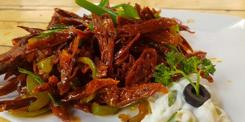 The taste of Kashmir, Lotus stem food prepared freshly, one of the best cuisines