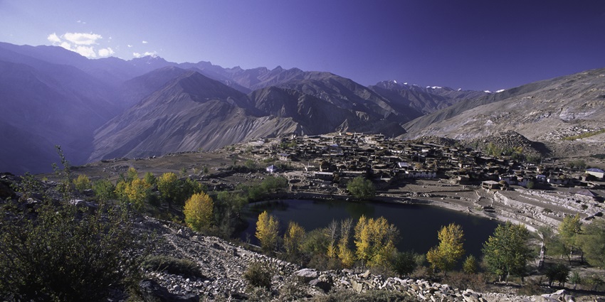 Picturesque view of Naki Lake and Nako Village in Himachal pradesh - places to visit in and around Kalpa