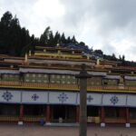 A picture of the frontal view of the Namgyal Monastery of Mcleodganj