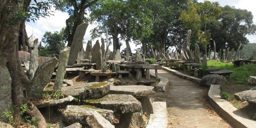One of the best places in Jowai, Nartiang Monoliths offer panoramic views of rolling hills.