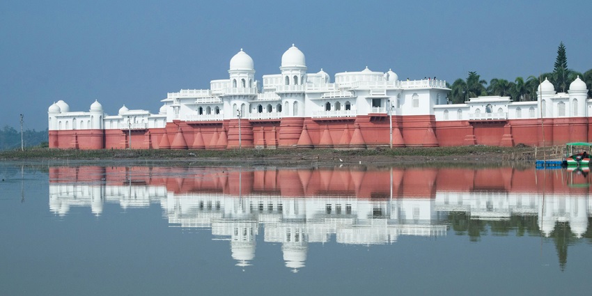Neermahal Water Palace rising from Rudrasagar Lake, Tripura’s regal summer retreat
