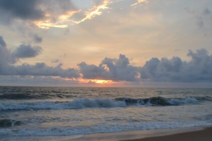 Beautiful snapshot of the scenic Negombo beach which is one of the famous beaches