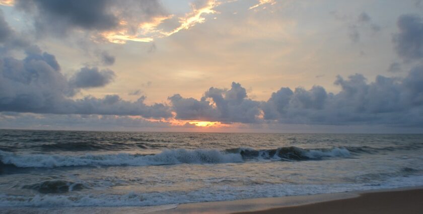 Beautiful snapshot of the scenic Negombo beach which is one of the famous beaches