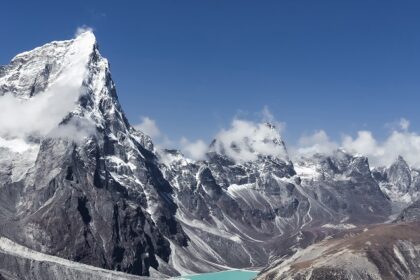 Mesmering snap of the great Himalayas—Snow Laden standing above the clouds