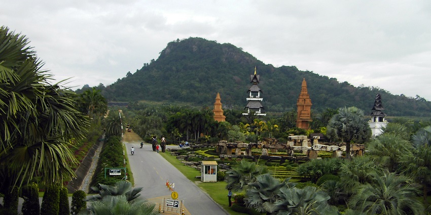 View of the alluring garden is one of the places to visit in Pattaya with family