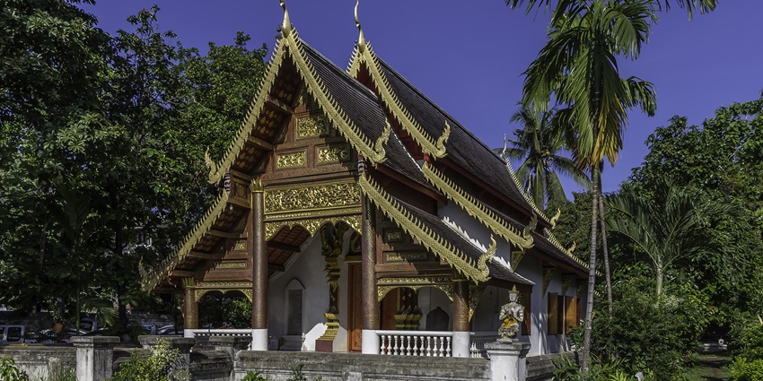 Explore Wat Chiang Man in the beautiful Old City of Chiang Mai, on your trip to Thailand.