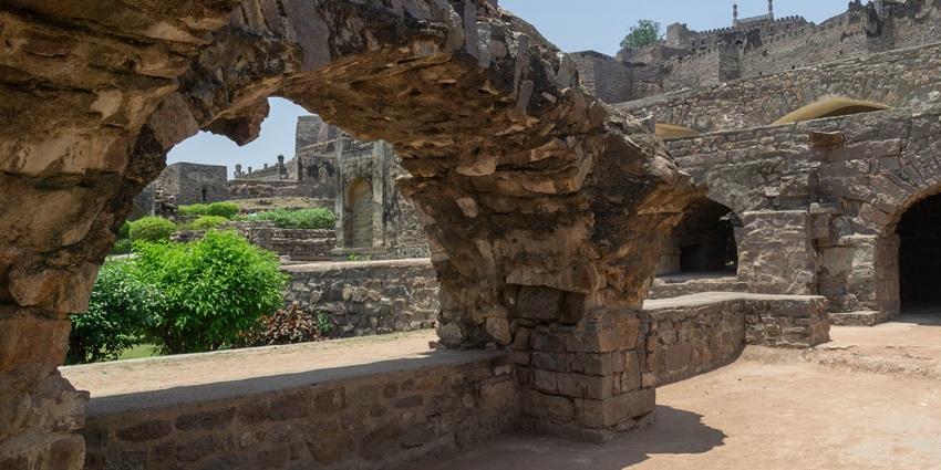 The view of the Lower Cave of Akkanna Madanna in the ancient city of Vijayawada.
