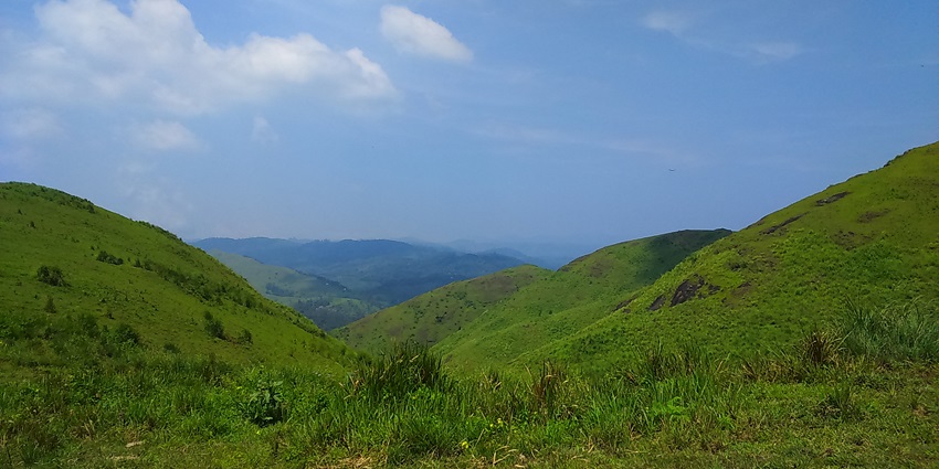 A landscape of hills in Kerala located nearby the Kerala History Museum