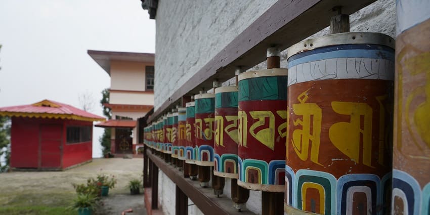 Phensang Monastery has unique decorations in the outskirts of the same for welcoming the tourists.