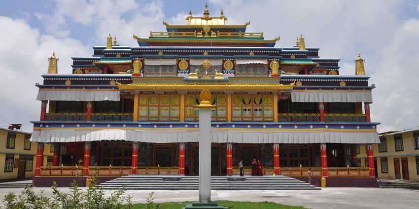 This monastery is at its utmost best with its spring bloom, vibrant fields and clear sky