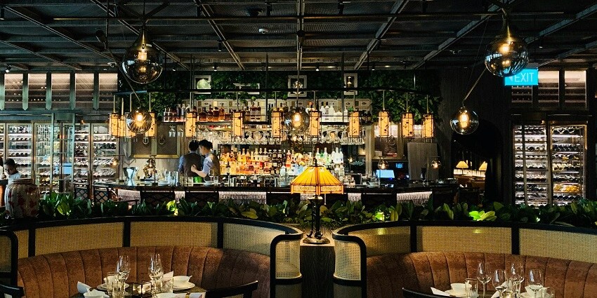 The rooftop bar is the best place to grab a drink with amazing views of the night lights.