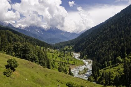 One of the best things to do in Pahalgam is enjoying a panoramic view of the valley.