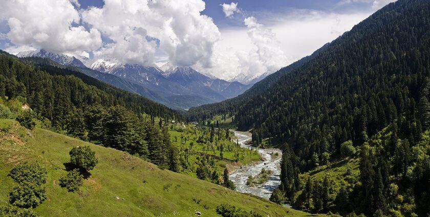 One of the best things to do in Pahalgam is enjoying a panoramic view of the valley.