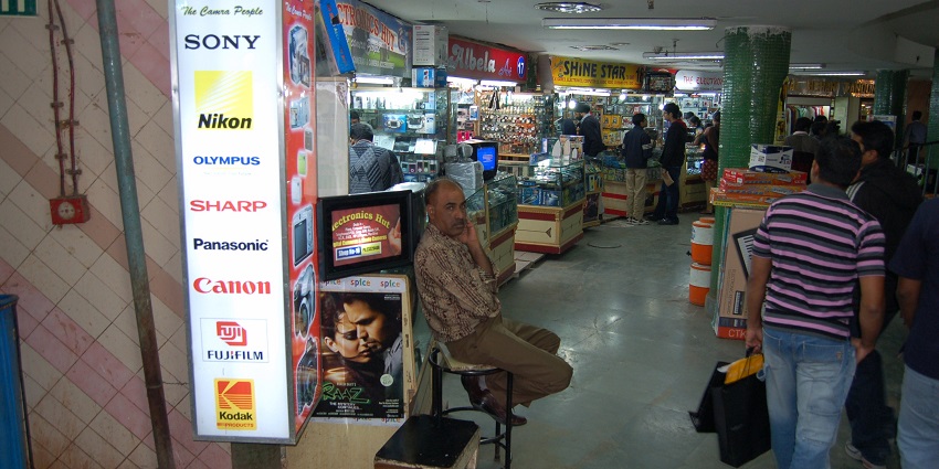 Palika Bazaar is an underground market famous for electronics and clothing items.