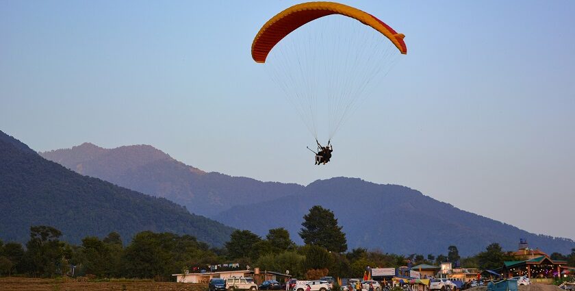 Scenic view of Bir Billing, showcasing lush green hills - explore hill stations near Bir Billing.