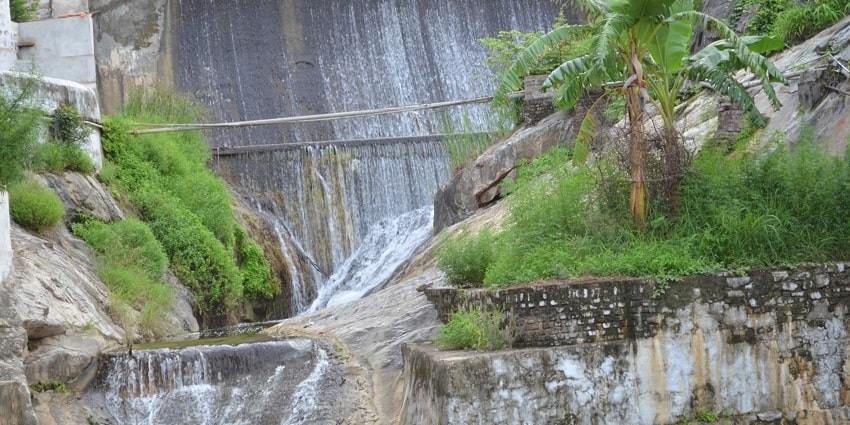 View of Parsuram Mahadev temple waterfall - one of the best places to visit in Namsai