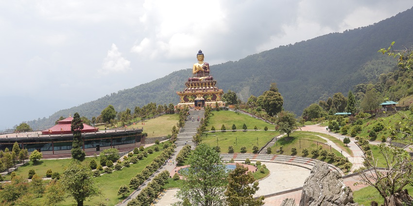 Pelling is one of the best places to go in Sikkim in April for its peaceful monasteries