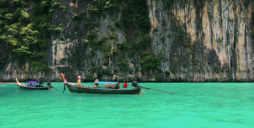 Phi Phi Island is a mesmerising portion of south Thailand with awe-striking beauty.