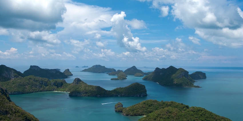The best time to visit Phi Phi Island National Park is during the dry months of the year.