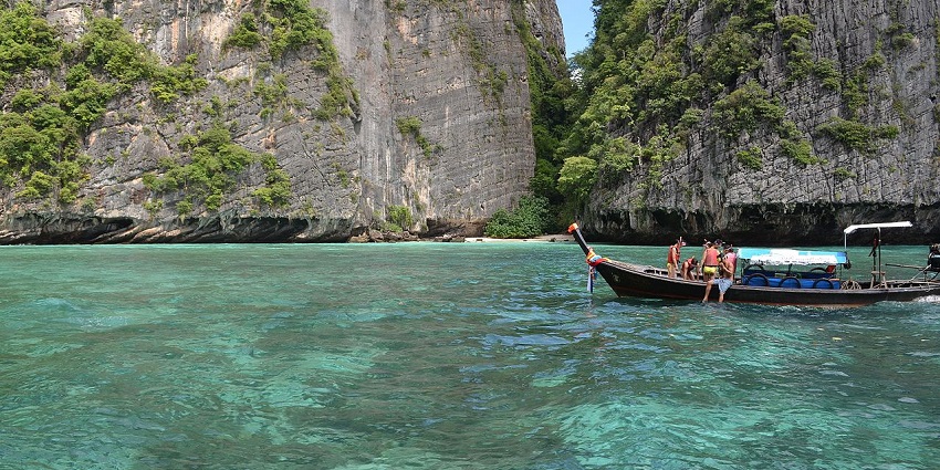 Visit the scenic beaches of the Phi Phi Islands where you can go snorkelling and swimming