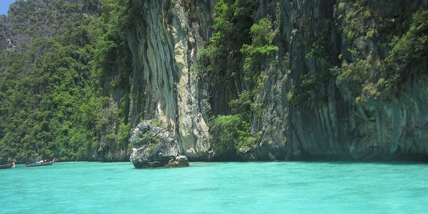 Snapshot of Phi Phi Island which is on the Phuket tourist places list