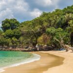 A daytime shot of a beach in Phuket