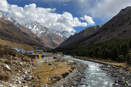 Snow capped landscapes of Spiti valley, one of the most popular places to visit in Himachal in February