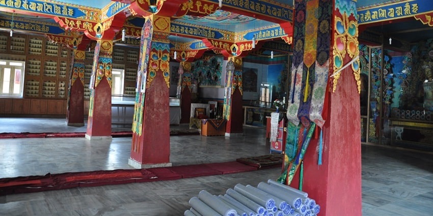 Snapshot from the inside of the Kungri Monastery which is in the hills of Spiti valley