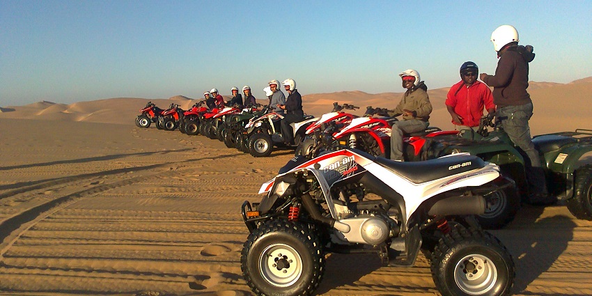 This desert , with towering sand dunes and golden sands, offers quad biking facilities.