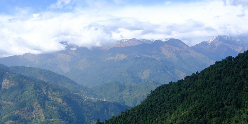 RR Hill View scenic panorama of rolling hills, lush greenery - places to visit in Bomdila.