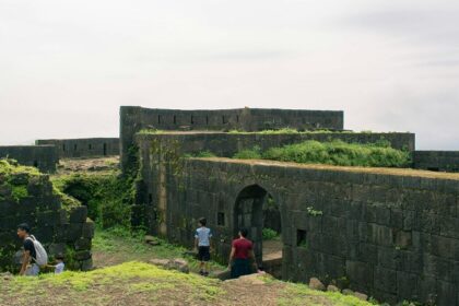 Explore the stunning architecture of Raghupur Fort on your trip to Himachal Pradesh.